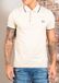 Fred Perry Twin tipped fred perry shirt - oatmeal snow white anchor grey