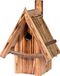 Dobar 13070e Nestkast met Rieten Puntdak, Nestholte voor Wilde Vogels, 26 x 19 x 33 cm, Grenen, Bruin