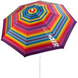 Aktive Strandparasol Met Ventilatie En Uv50-bescherming 200 Cm Veelkleurig