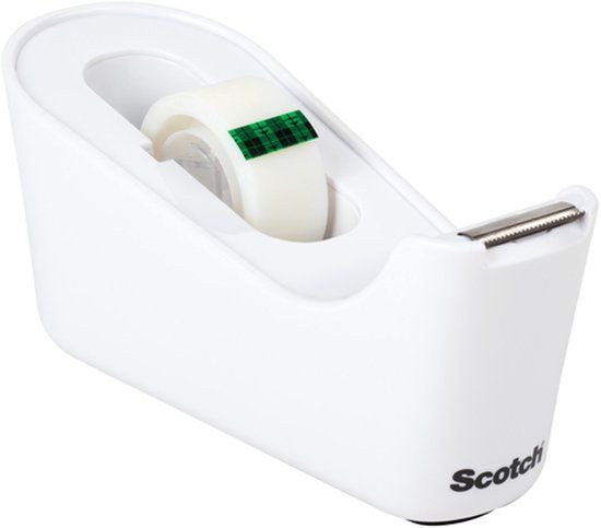 Scotch Plakbandhouder C18 Wit + 1 Rol Magic Tape