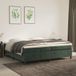 Maison Exclusive - Sommier à lattes de lit et matelas vert foncé 200x200cm velours