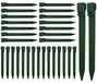 Piquets 24 cm - 22 Pièces - Plastique Robuste - Piquets avec Crochets - Pour Sols Mous - Bordure de Pelouse