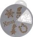 Decoris Christmas window stencils - 6x pcs - Christmas window decoration - Snow spray stencil
