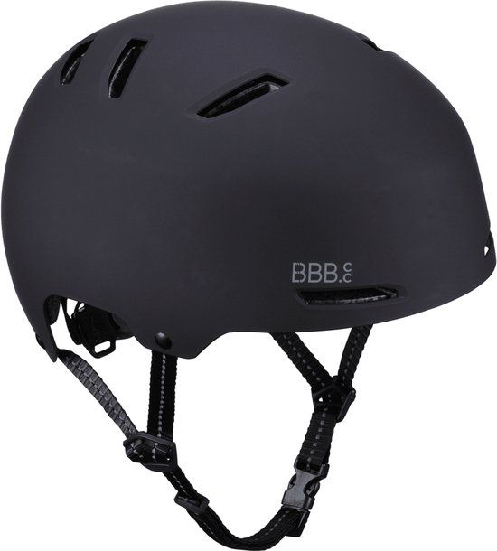 BBB Cycling Wave Kinderhelm Fiets - Mat Zwart - Maat M - BHE-150