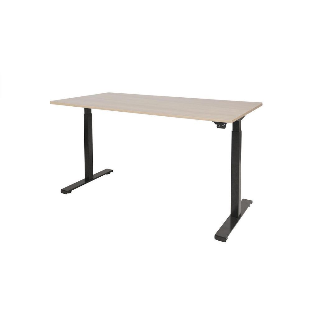 Prof Desk Panda Prof Desk Bureau Electro II 160x80 cm Lindberg Eiken Zwart