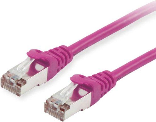 Equip 605554 RJ45 Netwerkkabel, patchkabel CAT 6 S/FTP 5.00 m Violet