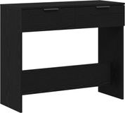 vidaXL Wandtafel Zwart Eiken 30 x 36 x 75 cm Bewerkt Hout