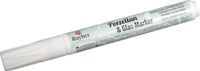 Rayher hobby materialen Glas- Porselein marker - Wit - waterbestendig - vaatwasserbestendig