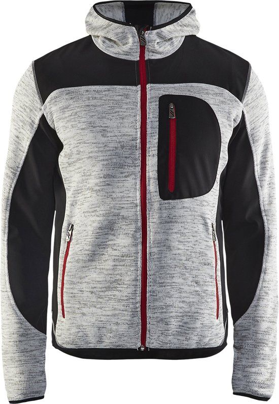 Blåkläder Blaklader 4930 Gebreid vest met softshell-Donker marineblauw/Zwart-XXL