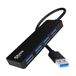 4-Port USB 3.0 Hub Ultra Slim High Speed Transport USB HUB adapter, 4-in-1 USB 3.0 adapter met 4 USB 3.0 poorten voor MacBook Pro/Air, iPad Pro/Air, Surface Go, XPS, Pixelbook en meer Tpye A apparaten