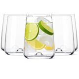 Glasmark Krosno 1992 Water-, sap- en cocktailglazen, 550 ml, set van 6 stuks, transparant, glazenset voor thuis en horeca
