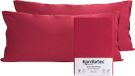 Komfortec Set van 2 Premium Jersey Kussenslopen 40x80 cm - Superzachte Kussenhoes – 100% Katoen – 150 g/m² - Rood