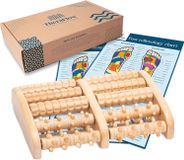 Appareil de massage des pieds, double taille, avec acupression Shiatsu originale, soulagement de la voûte plantaire et programme de réflexologie plantaire