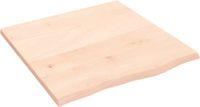 vidaXL Wastafelblad 60x60x2 cm onbehandeld massief eikenhout