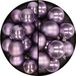 Kaemingk B.V. Boules de Noël - plastique - 28x pièces - lilas clair - 4 et 6 cm