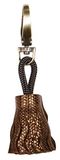 Clairefontaine 410063C - Sleutelhanger 4x2,5cm, Brons Echt Lamsleer