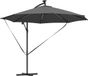 vidaXL Parasol 294 x 294 x 248 cm polyester en aluminium antraciet