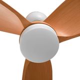 Lindby Enon Plafondventilator met LED-verlichting, dimbaar, CCT, 3 bladen, wit/licht hout, Ø 91 cm