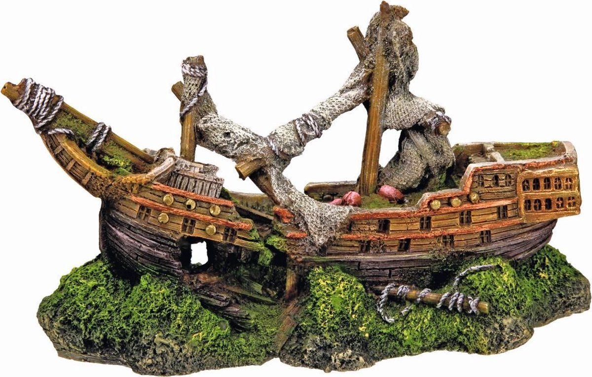 Nobby aqua deco scheepswrak - 22 x 9,5 x 12,5 cm