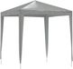 vidaXL Partytent 200 x 200 x 240 cm Lichtgrijs PE en staal