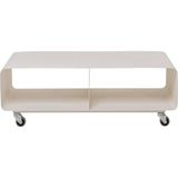 TV-meubel Kare Design Lowboard Lounge M, crème, metaal