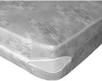 STOF Sieste Matrasbeschermer - 90x190x10 cm - Polyester - Wit/Grijs