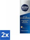 NIVEA MEN - Anti-aging - Hydraterende gezichtsgel met hyaluronzuur - 50 ml - Voordeelverpakking - 2 stuks