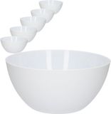 PlasticForte Schalen/schaaltjes wit - 750 ml - 6x