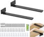 JGS Heavy Steel Shelf Brackets with Hidden Design and Modern Iron Finish