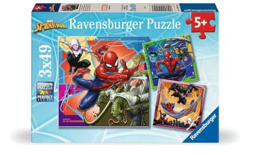 Ravensburger Marvel Spider-Man Puzzel - 3x49 Stukjes