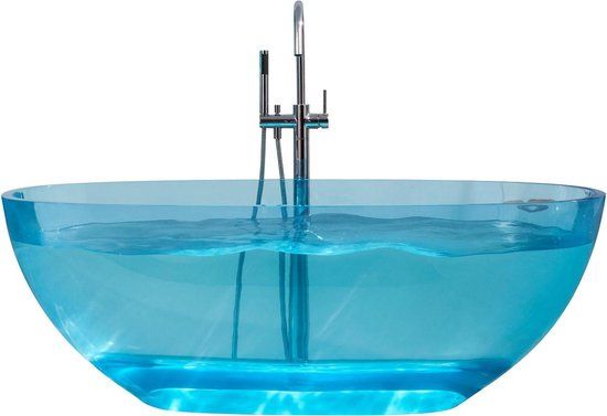 Best Design Vrijstaand Ligbad - 170x78cm - Transparant Blauw - Ovaal