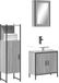 Maison Exclusive - Ensemble de meubles de salle de bain 3 pièces gris Sonoma en bois composite