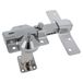 Amig - Opbouwdeurslot met veiligheidscilinder en openingsgrendel - Staal - Zilverkleurig - 70 mm cilinder - Inclusief 5 sleutels - 88 x 153 mm