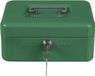 Amig Geldkistje met 2 sleutels - groen - staal - muntbakje - 20 x 16 x 9 cm - inbraakbeveiliging