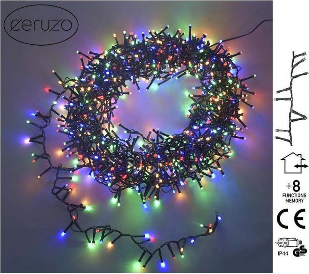 Ceruzo Micro Cluster - 560 LED - 11 meter - multicolor