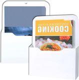 Sans marque Porte-documents magnétique - Avec aimant puissant - Pour documents A4 - Blanc - Lot de 2