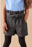 Next - Meisjes - Schoolshorts met geplooide taille - Grijs