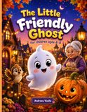 The Little Friendly Ghost: A beautifully illustrated picture book with consistent characters, about a small ghost who just wants to make friends, and ... of a sweet little bird. For kids ages 4-8.