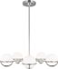 Feiss LED Kroonluchter | 5 Lichtpunten | Staal | Bol | Dimbaar | Warm wit licht | 3W | 3000K | 1500Lm | G9 | Polished Nickel