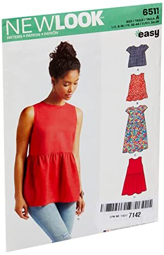 Simplicity New Look 6511 - Dames Top Patroon