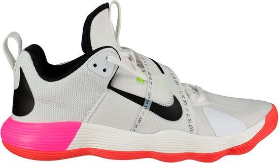 NIKE React Hyperset SE Volleybalschoenen - White / Black / Bright Crimson / Pink Blaster - Heren - EU 43