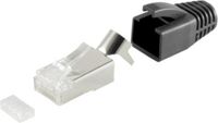 S-Impuls RJ45 STP Connectoren voor CAT6/6a/7/7a Netwerkkabel - 10 stuks - Zwart