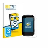 BROTECT Screenprotector 3 Stuks voor Garmin Edge 850 / 550 Beschermglas Transparant