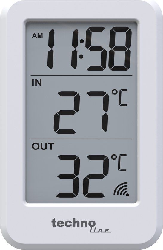 Temperatuurstation Technoline WS 9172 Binnnen- en Buitenthermometer Wit
