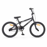 SJOEF BMX Jongensfiets 20 inch - Kinderfiets met Stuntpegs - Mat Zwart