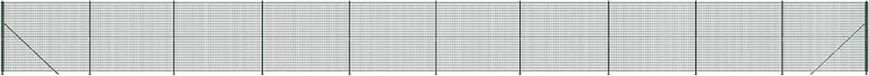 vidaXL Draadgaashek met flens 1,6x25 m groen