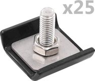 vidaXL Rastermatverbinding 25 sets antraciet