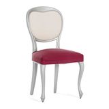 Eysa Set van 2 bi-elastische stoelhoezen zonder rugleuning, kleur: bordeaux, design Harlem