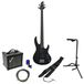 ESP LTD B-10 Kit Black Satin guitare basse électrique kit de démarrage
