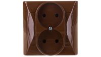 Ospel GP-2A/24 wandcontactdoos Bruin